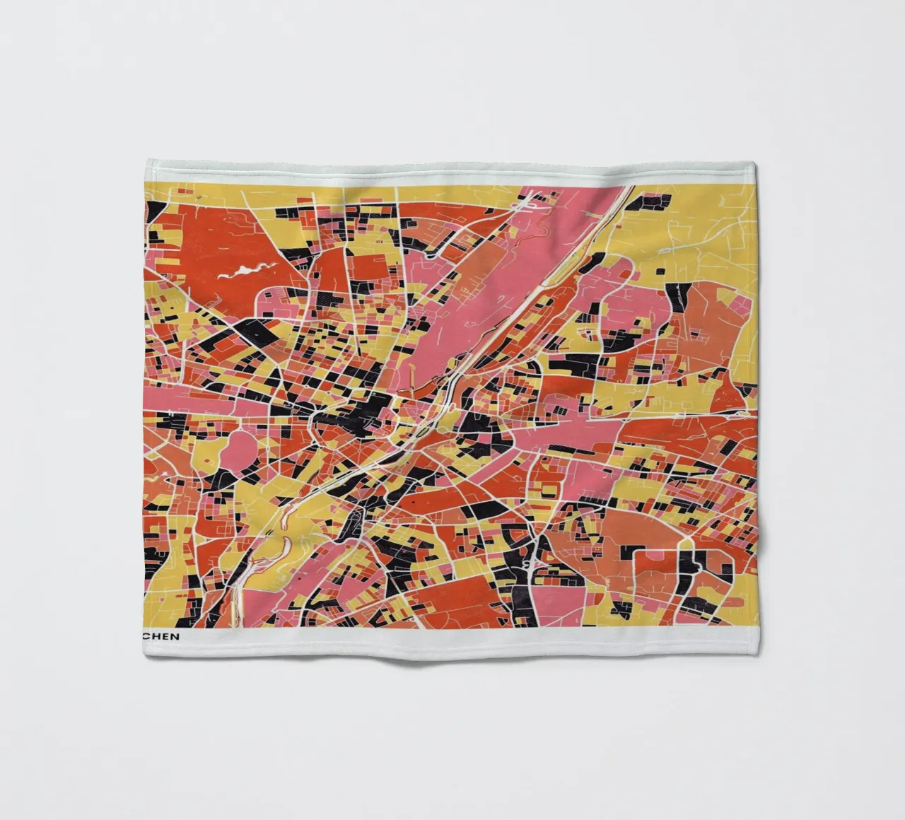 Munich II coperta in pile da The Cartography Collection