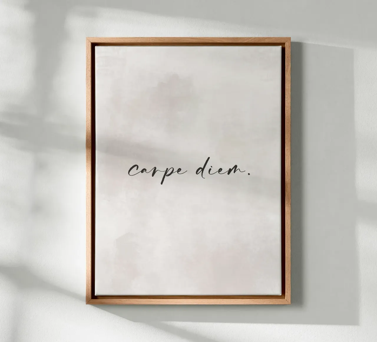 Carpe Diem No 02 canvas with Floater frame by treechild