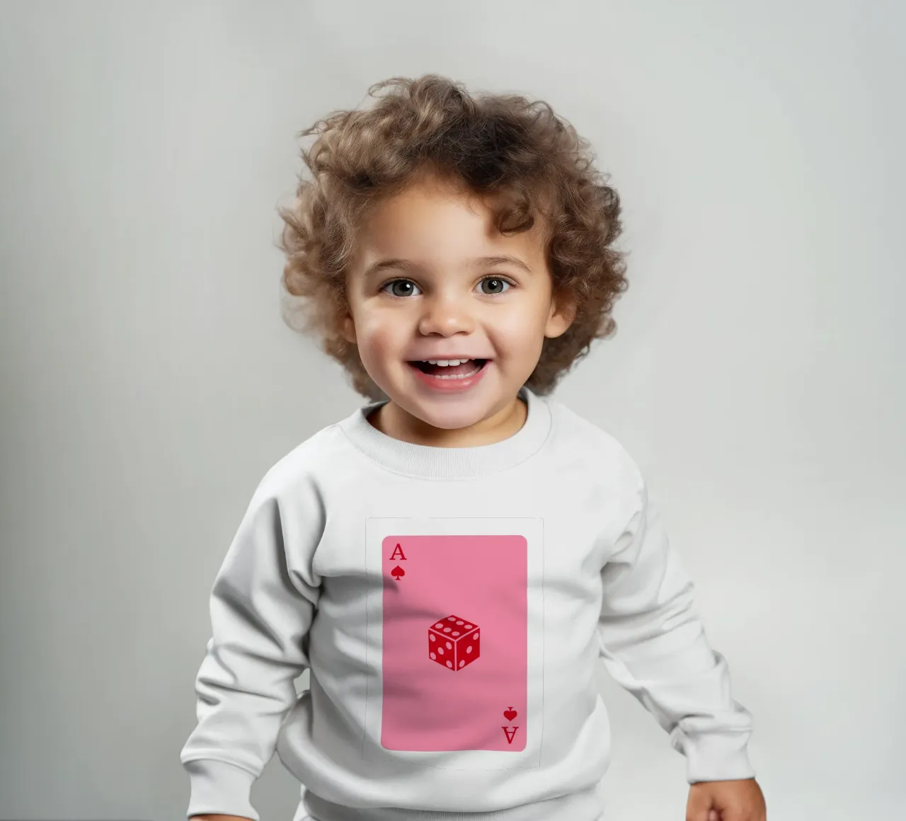 Dice Playing Card Print | Modern Lucky Game Art sudadera de bebé de NorwesClub