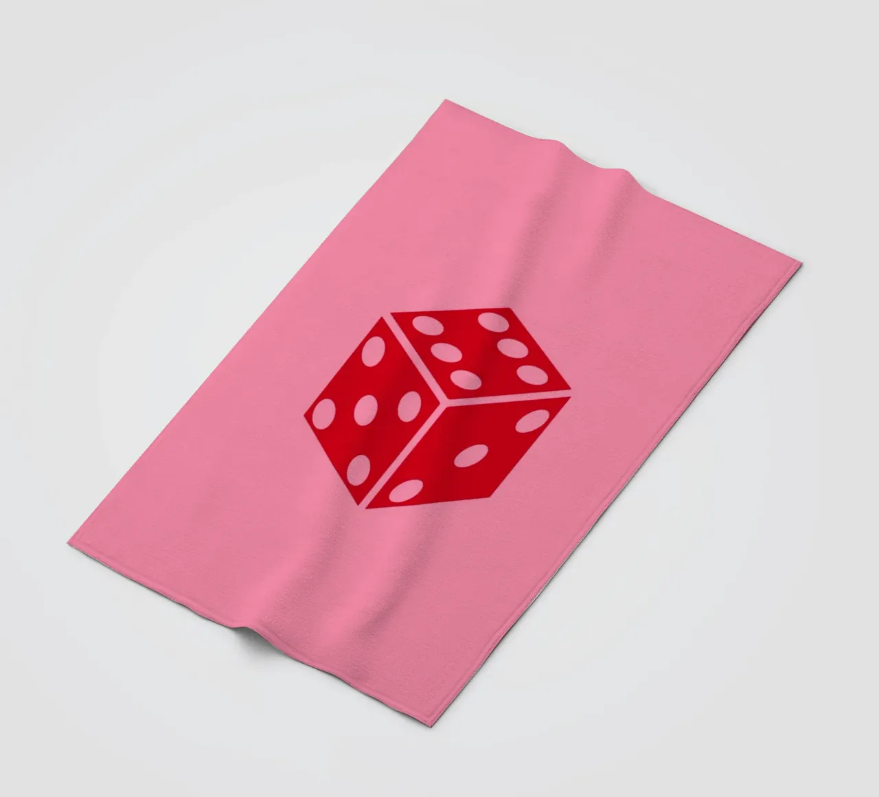 Dice Playing Card Print | Modern Lucky Game Art manta de franela de NorwesClub