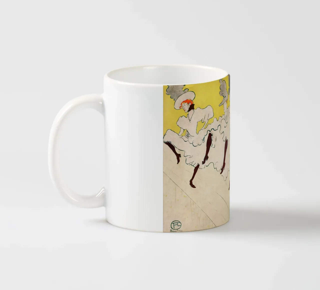 Toulouse-Lautrec Dancers | Art Nouveau Poster Print tazza in ceramica da NorwesClub