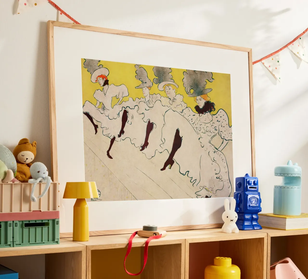 Toulouse-Lautrec Dancers | Art Nouveau Poster Print poster con telaio in alluminio da NorwesClub