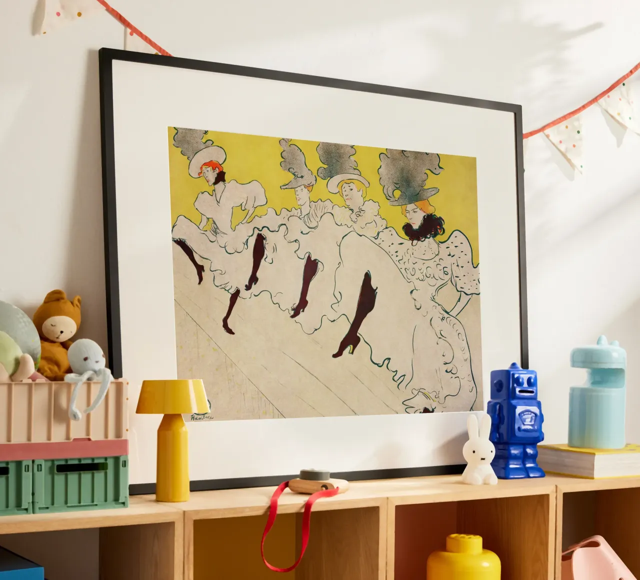 Toulouse-Lautrec Dancers | Art Nouveau Poster Print poster con telaio in alluminio da NorwesClub