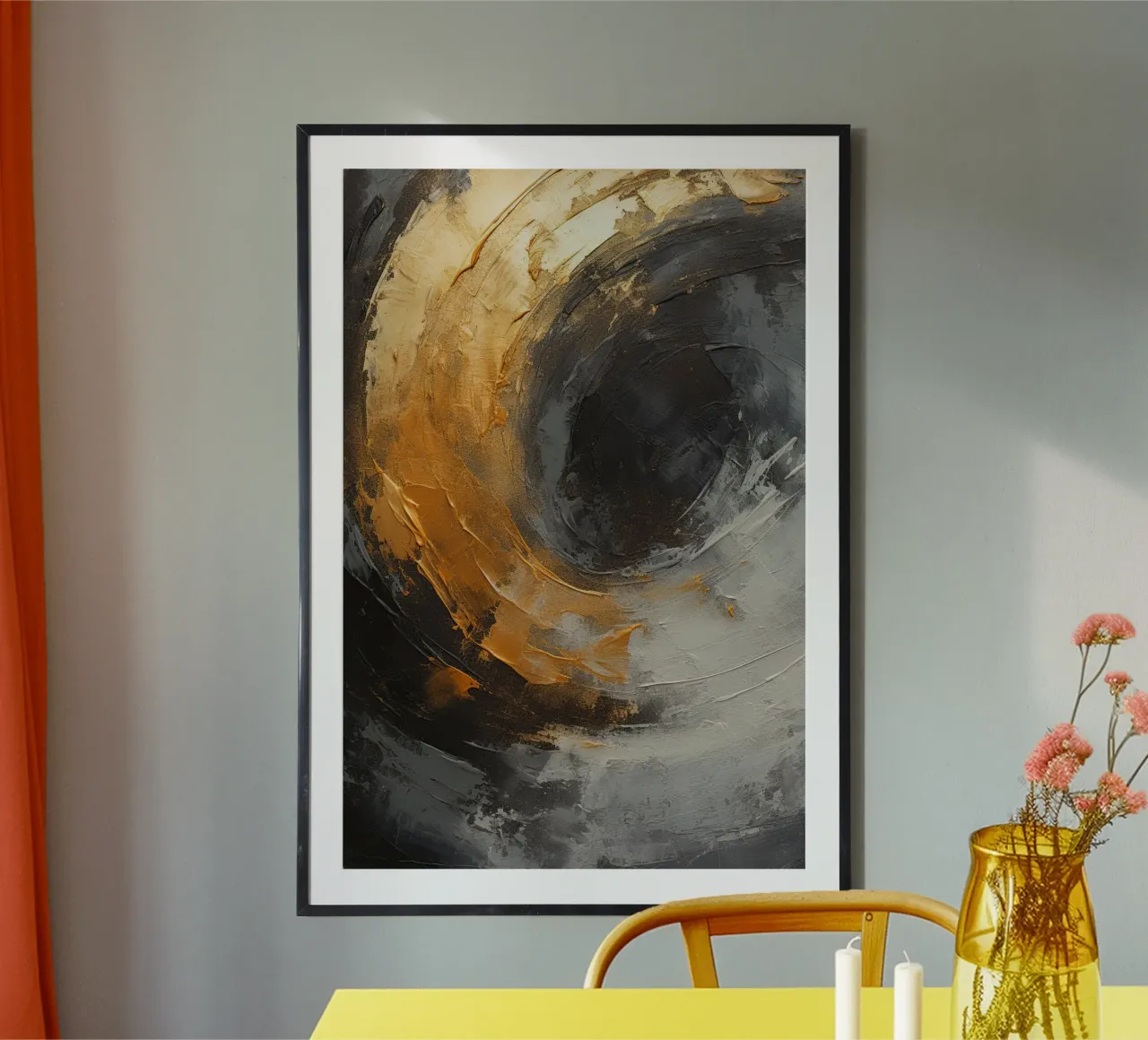 Tempesta d'oro carta hahnemühle da Imagine