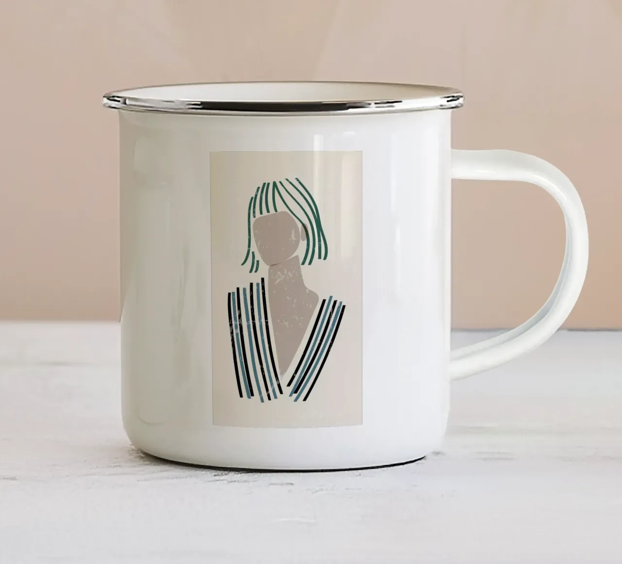 Petra tazza in smalto da Graphite
