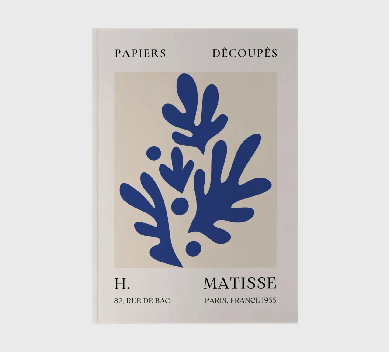 Matisse Blue Papiers Découpés 1955 Poster Notizbuch von NorwesClub