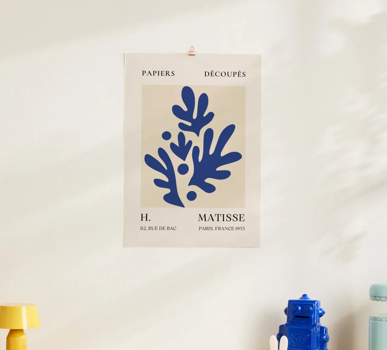 Poster Matisse Blue Papiers Découpés 1955 poster da NorwesClub