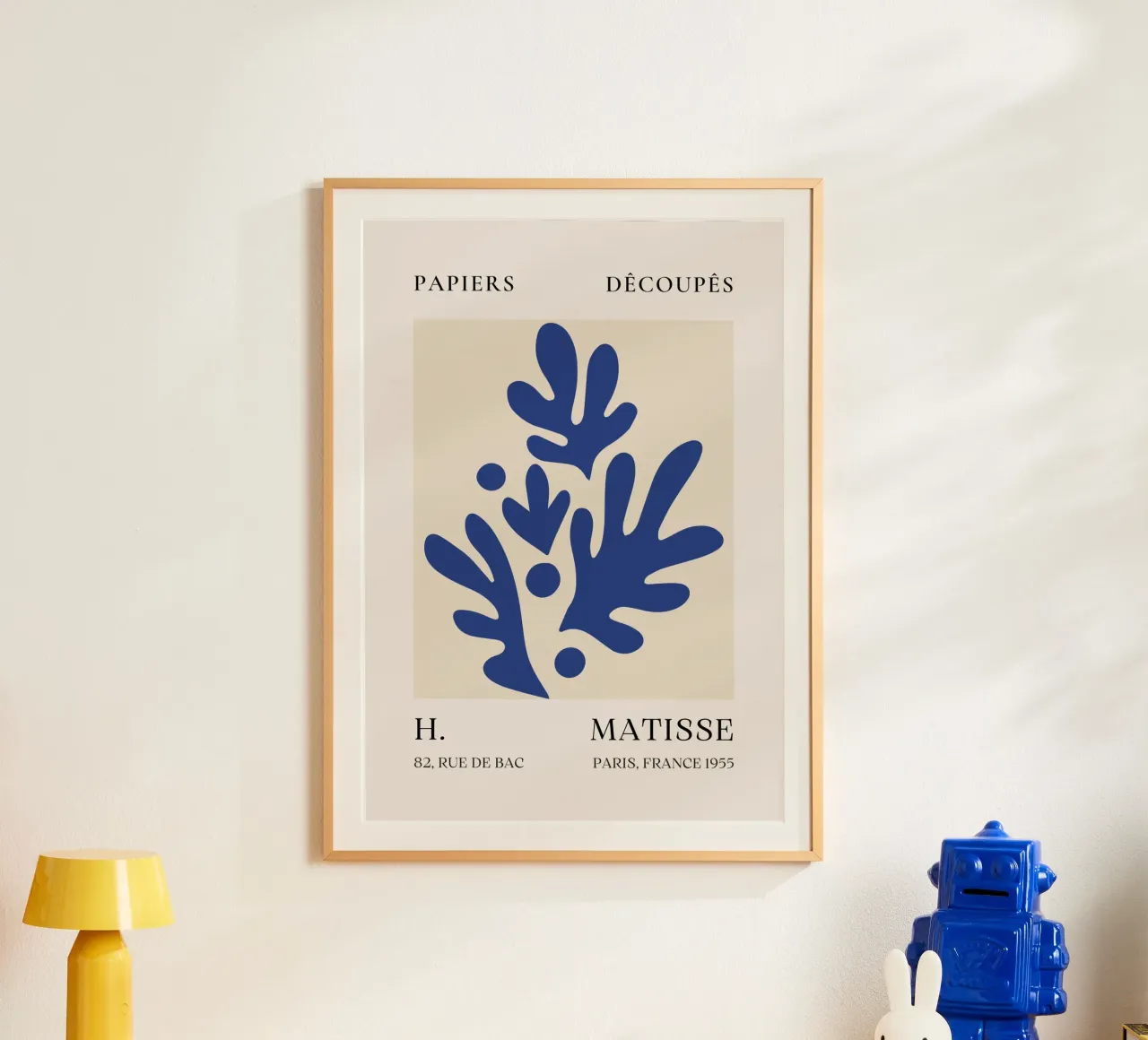 Poster Matisse Blue Papiers Découpés 1955 poster da NorwesClub