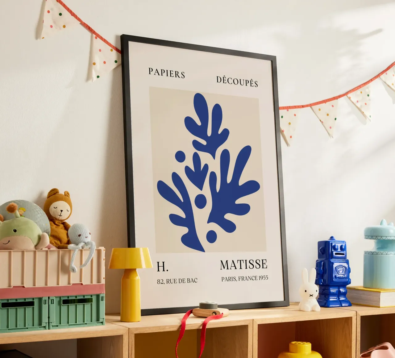 Poster Matisse Blue Papiers Découpés 1955 poster da NorwesClub