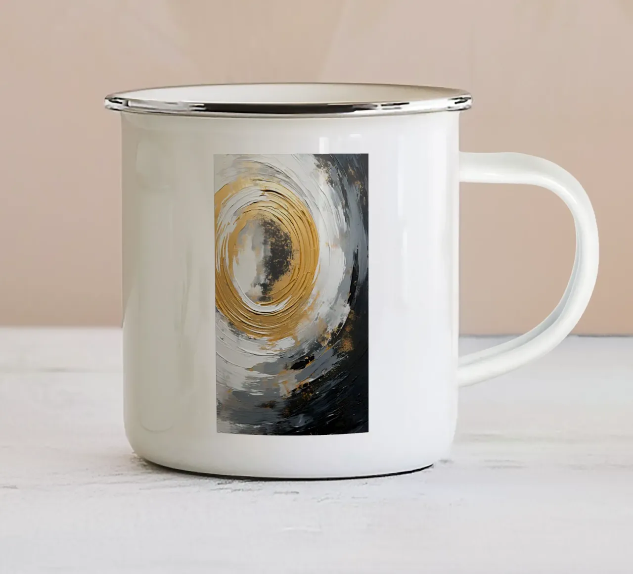 L'occhio d'oro tazza in smalto da Imagine