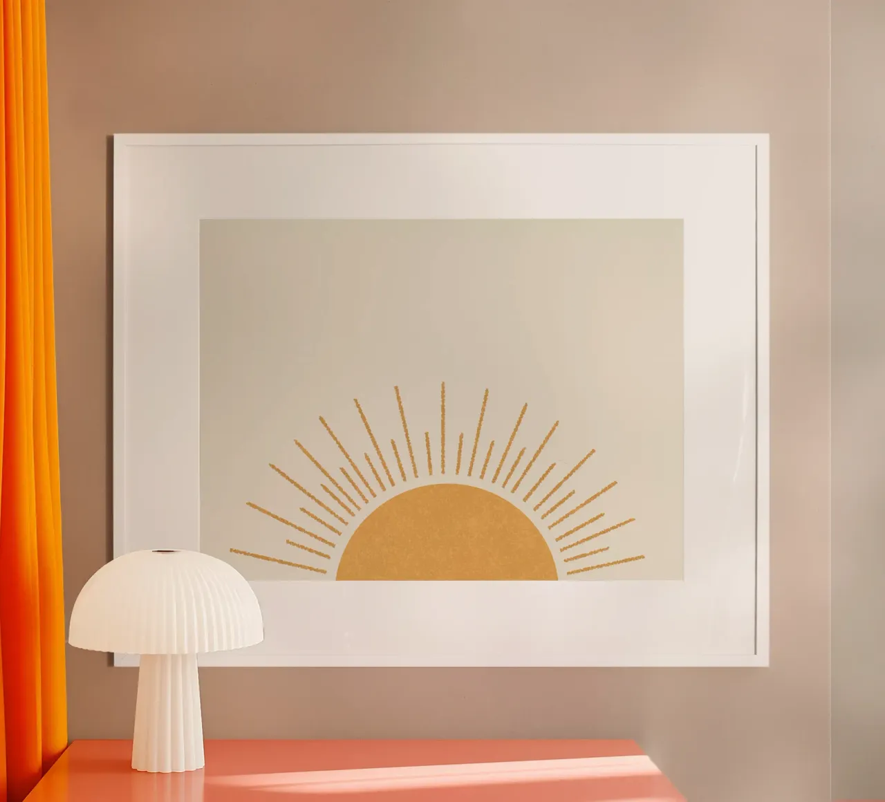 Sole ovunque poster con telaio in alluminio da MoonlightPrint