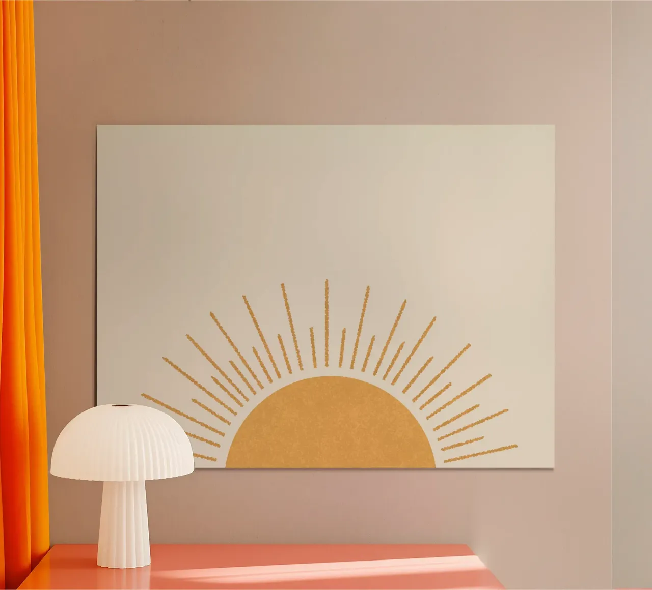Sole ovunque poster con telaio in alluminio da MoonlightPrint