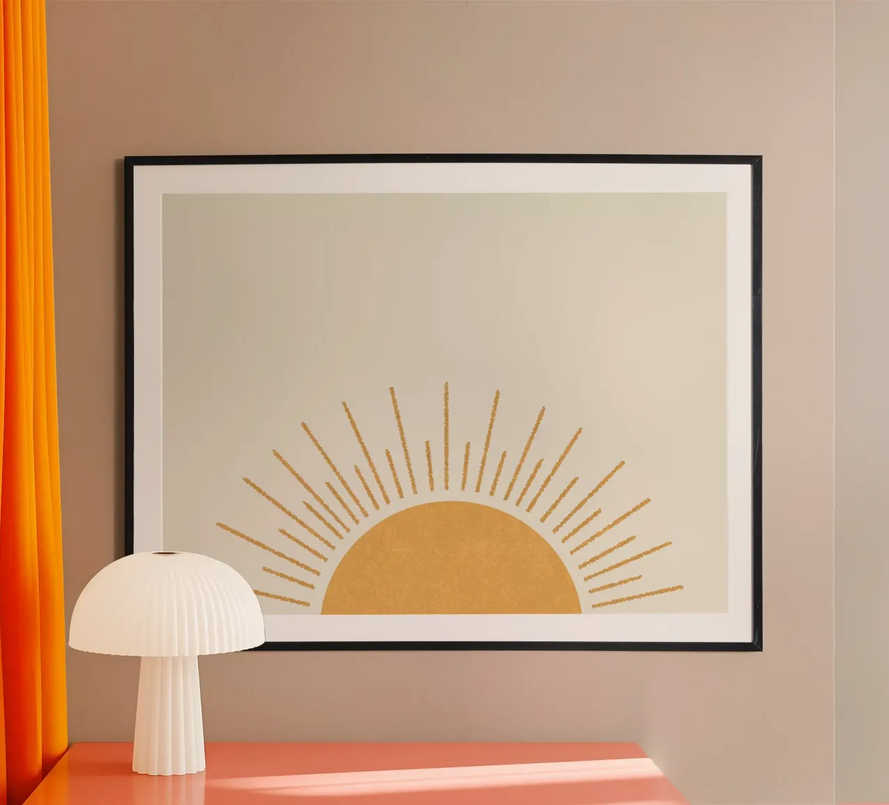 Sole ovunque poster con telaio in alluminio da MoonlightPrint