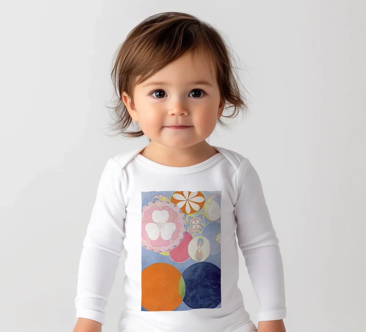Hilma af Klint - Childhood, No. 2 III long-sleeve baby romper by Vintage by JUNIQE