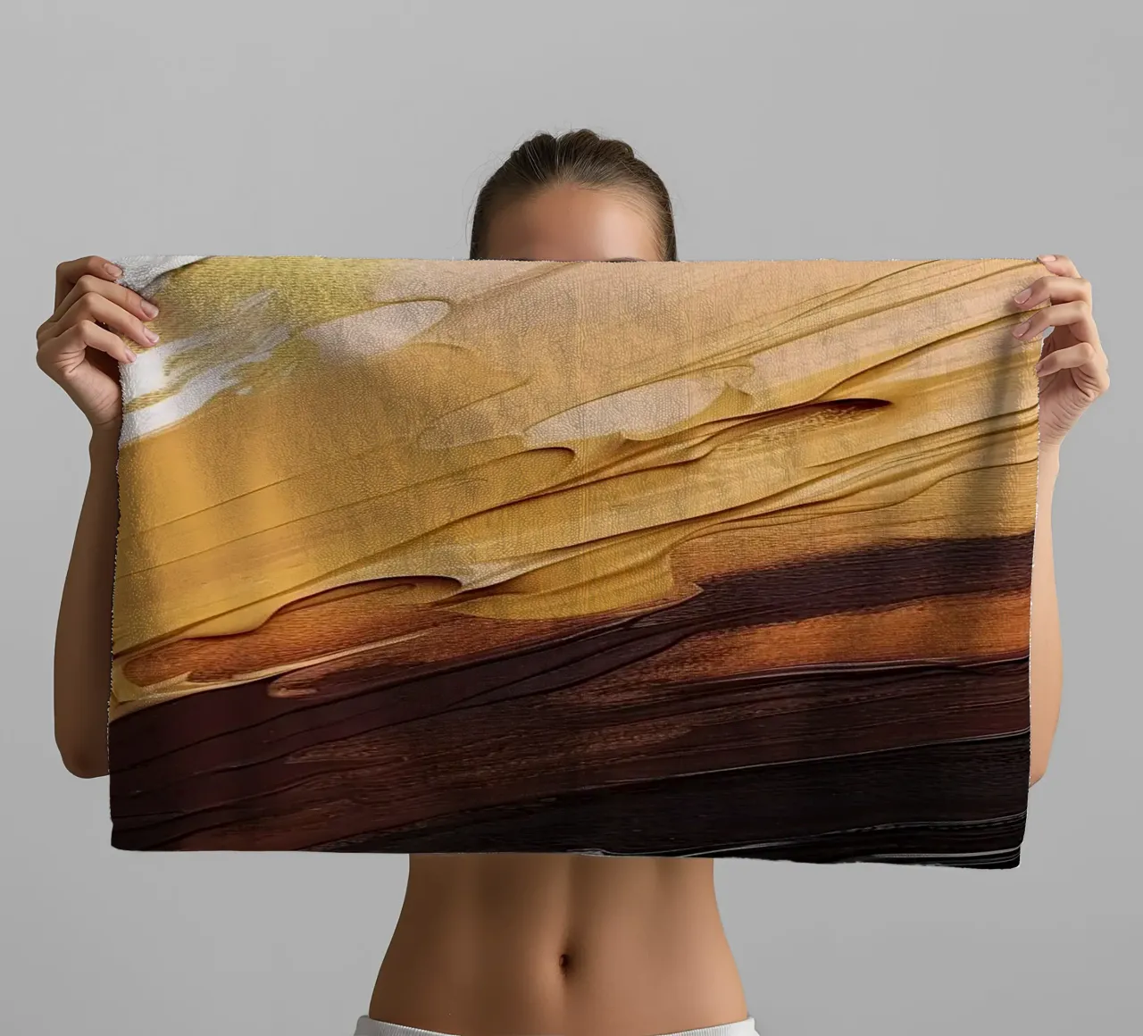 Abstract sweeping towel by Imagine