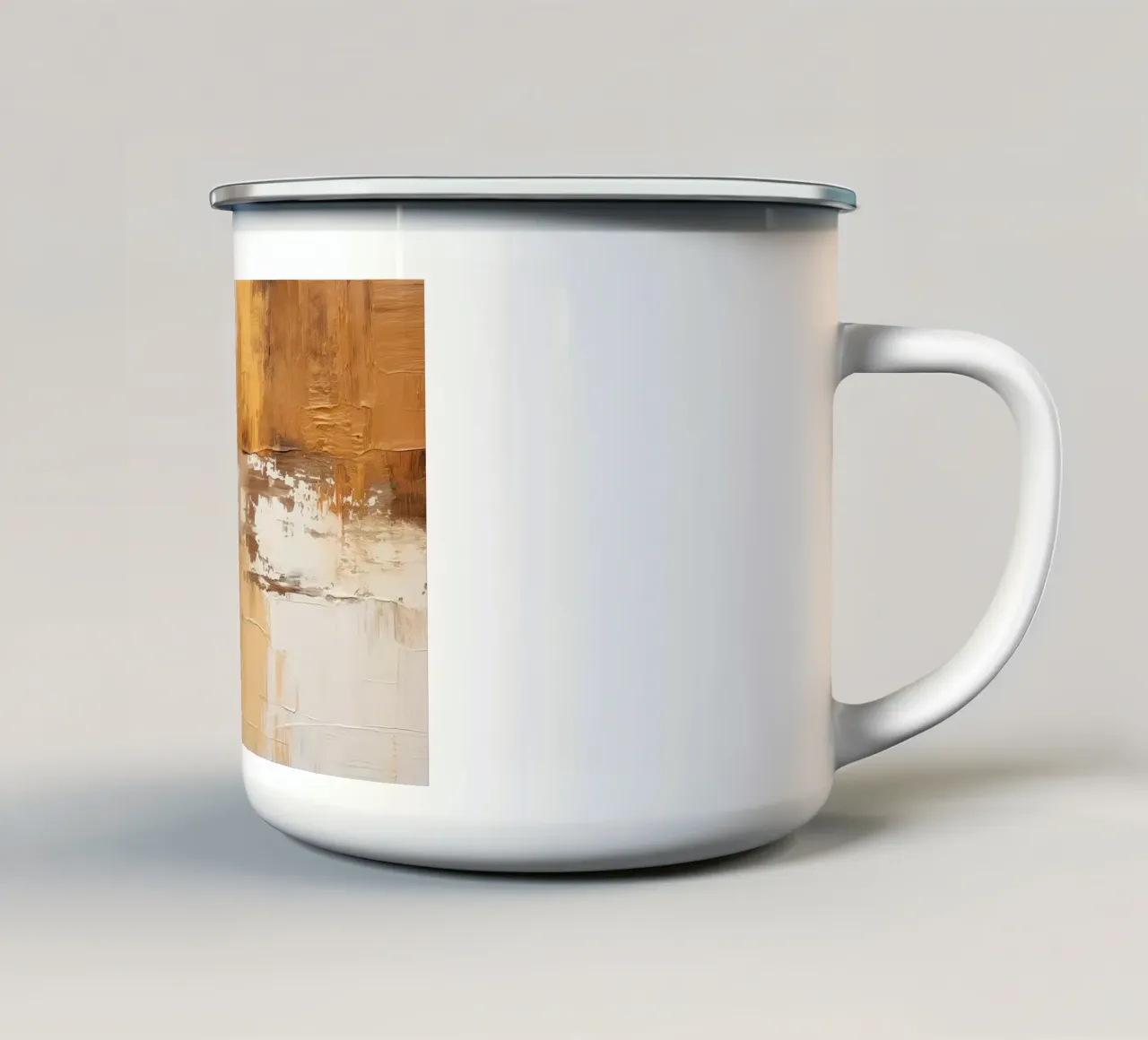 Bruin astratto tazza in smalto da Imagine