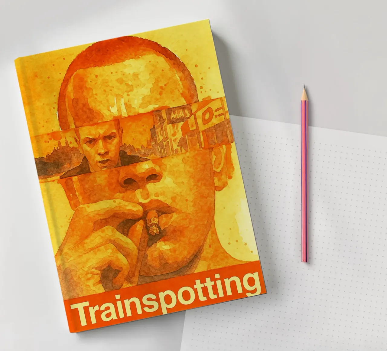 Trainspotting repainting imagination notebook by SIQAYA