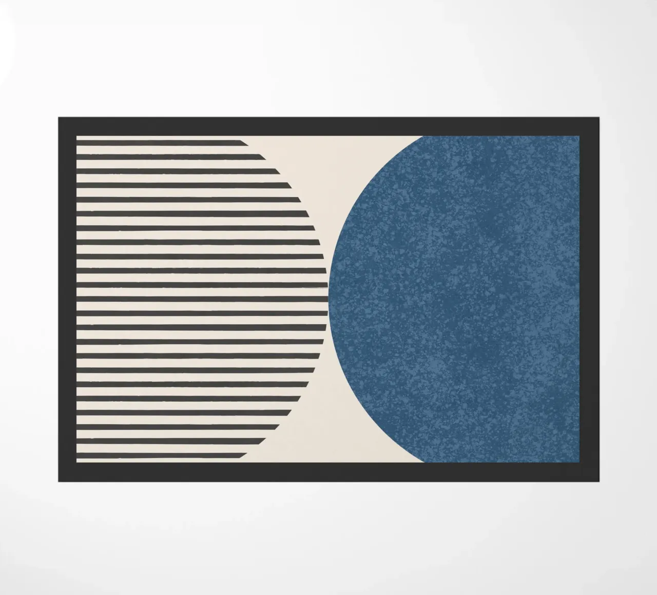 Strisce a semicerchio - Blu navy zerbino da MoonlightPrint