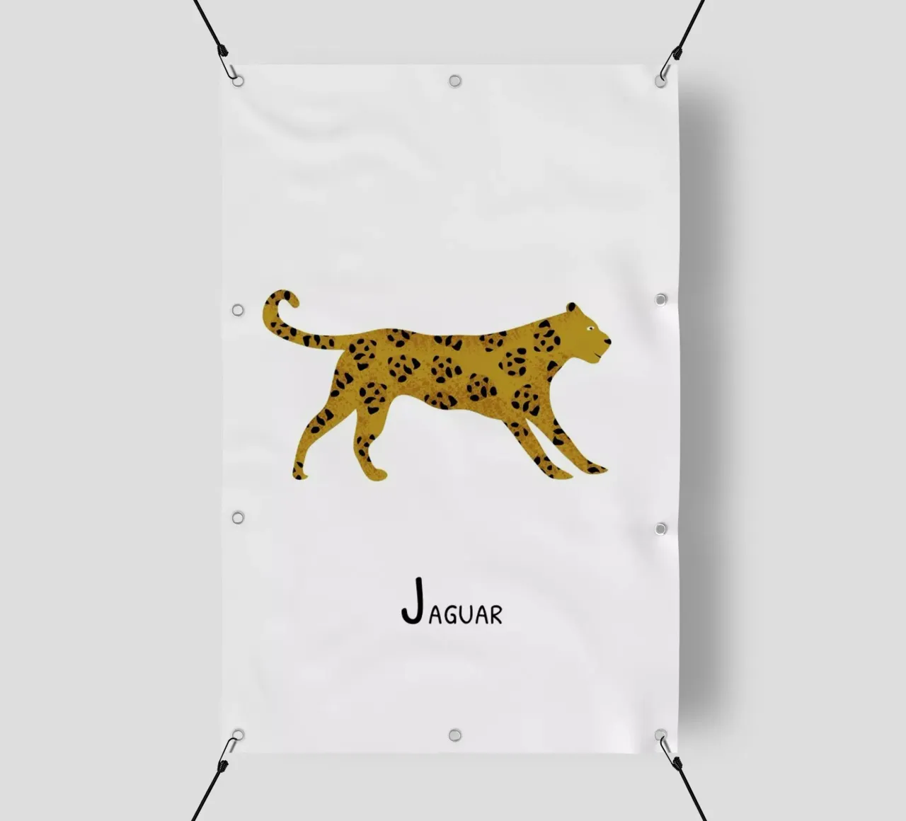 Jaguar telo in pvc da Little Flourishes