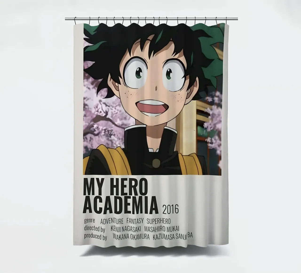 MY HERO ACADEMIA  2016 shower curtain by Totoya