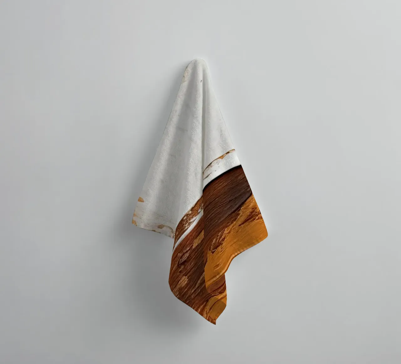 Abstract bruine crème serviette de bain de Imagine