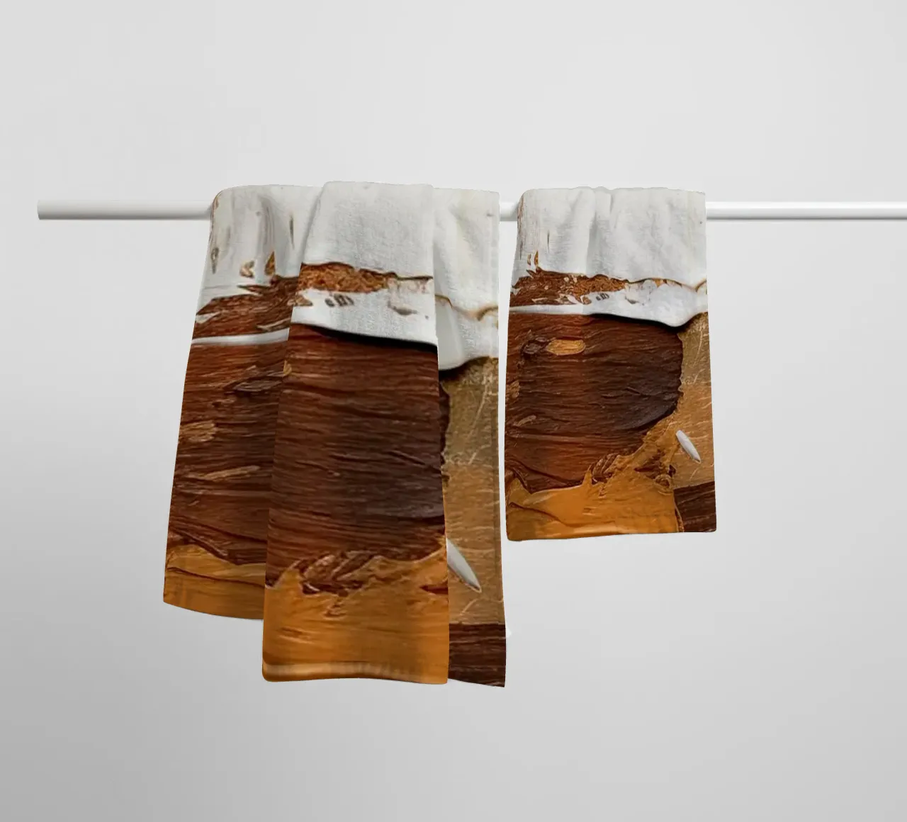 Abstract bruine crème serviette de bain de Imagine