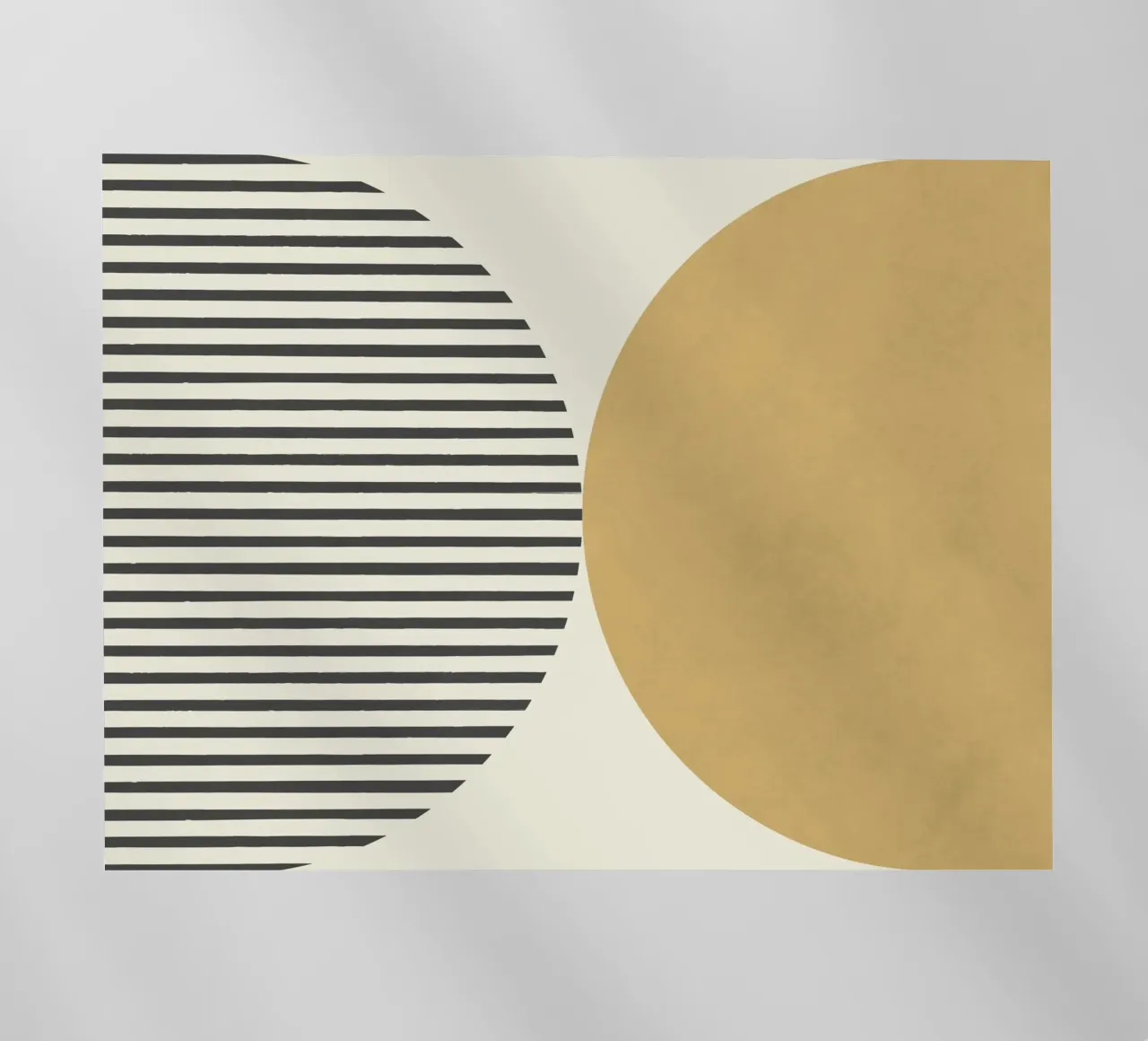 Strisce a semicerchio - Giallo oro pellicola backlit da MoonlightPrint