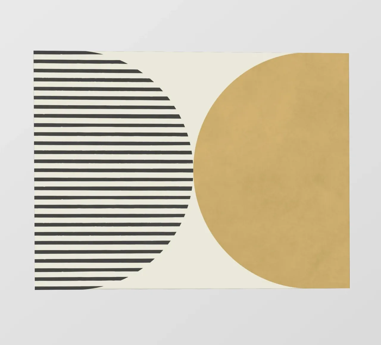 Strisce a semicerchio - Giallo oro pellicola backlit da MoonlightPrint