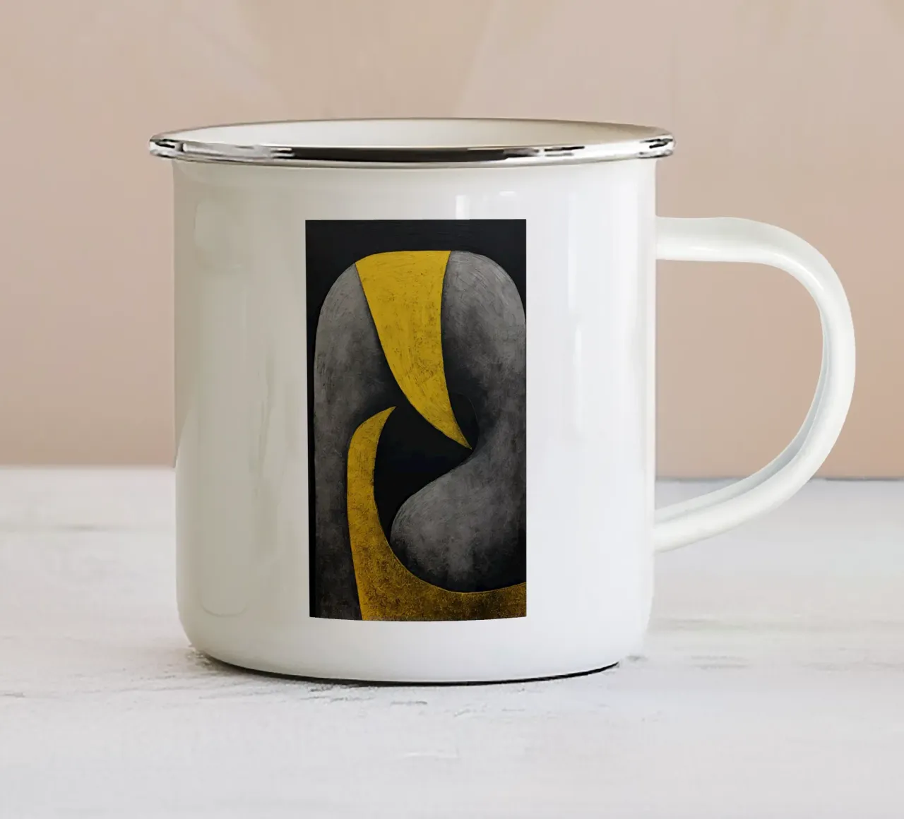 Oro Nero tazza in smalto da Imagine