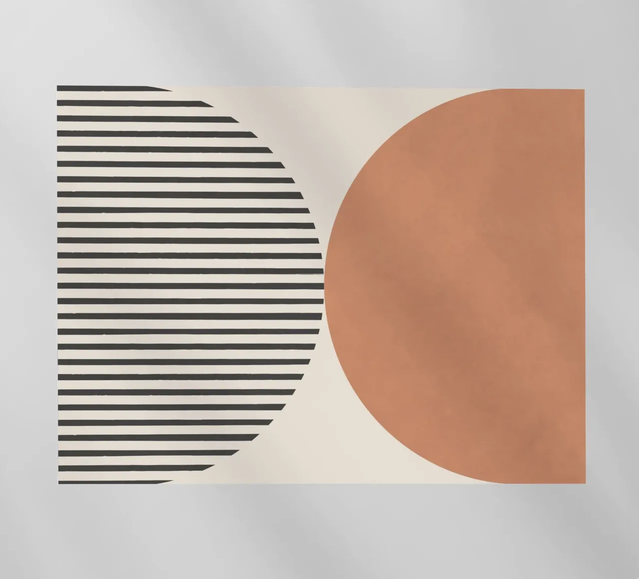Strisce a semicerchio - Arancione Terra pellicola backlit da MoonlightPrint