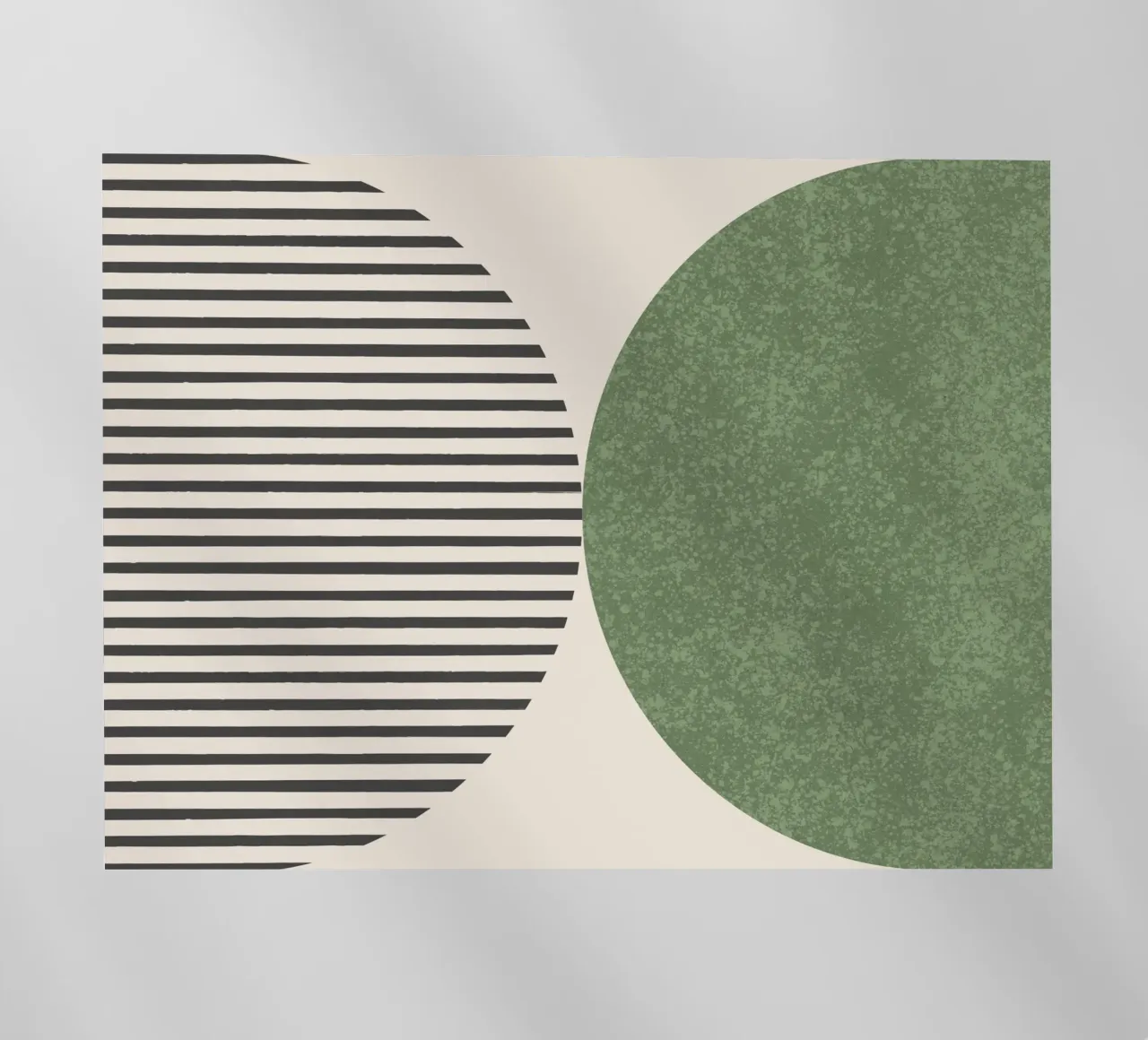 Strisce a semicerchio - Verde pellicola backlit da MoonlightPrint