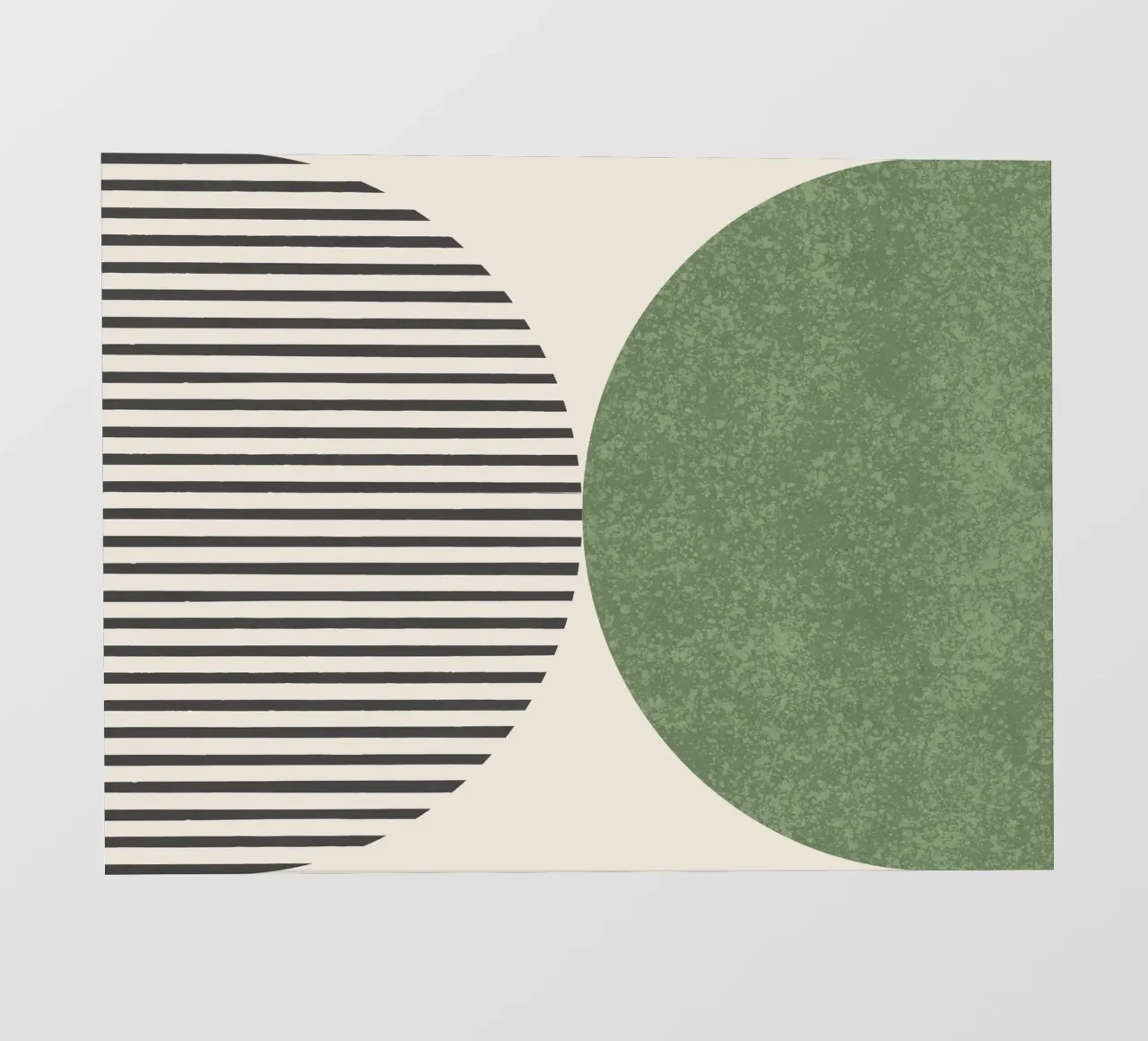 Strisce a semicerchio - Verde pellicola backlit da MoonlightPrint