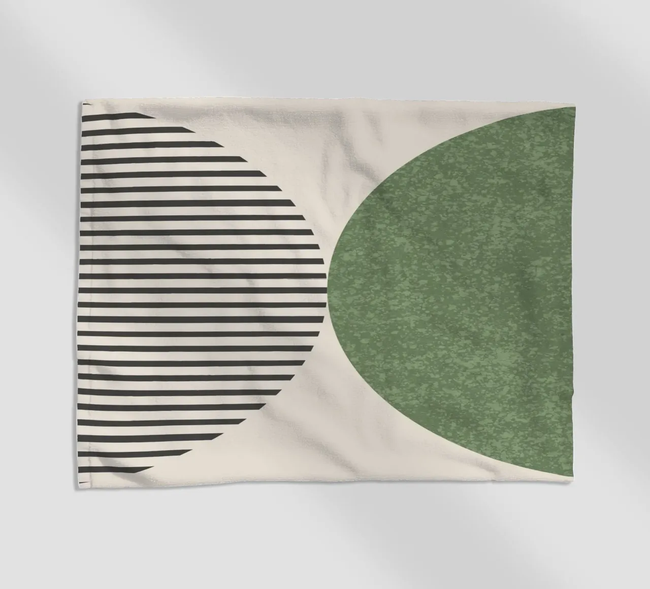 Strisce a semicerchio - Verde telo mare da MoonlightPrint