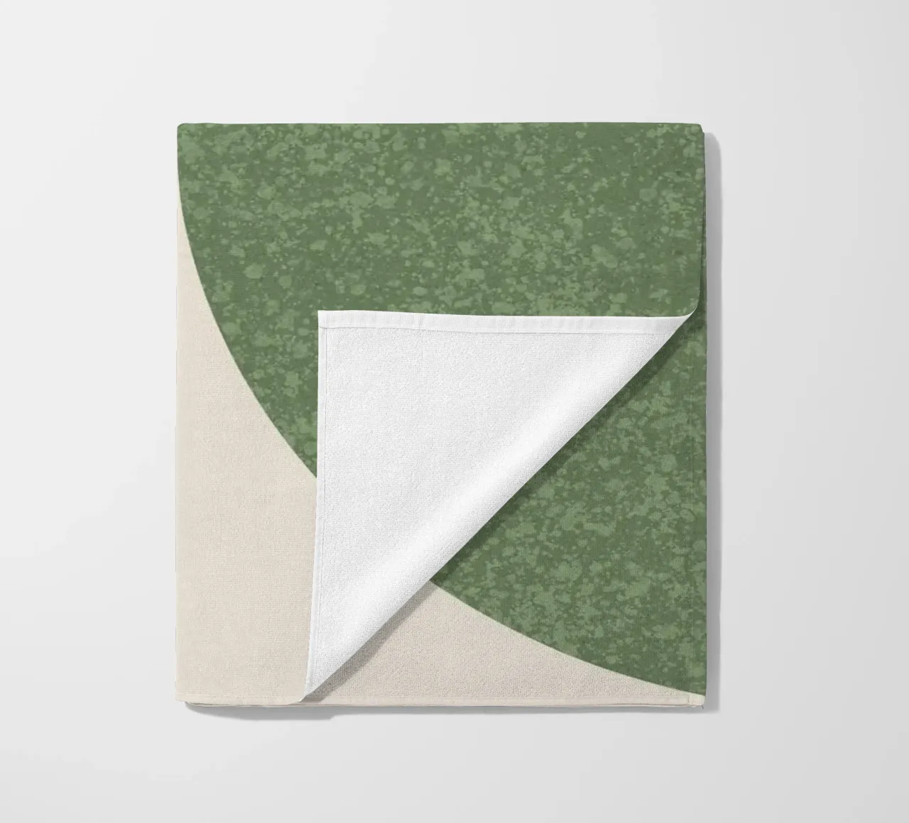 Strisce a semicerchio - Verde telo mare da MoonlightPrint