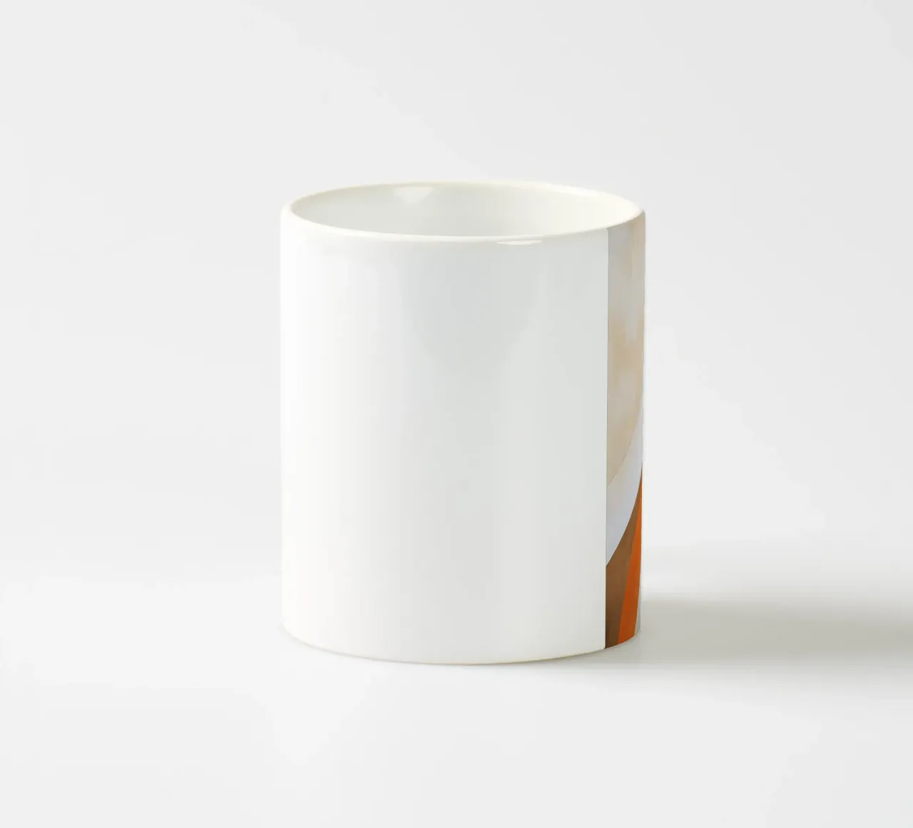 Arancione e rosso tazza in ceramica da Imagine