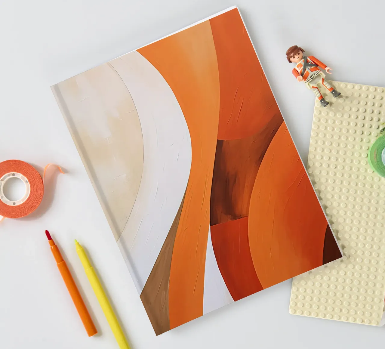 Orange and red notebook by Imagine