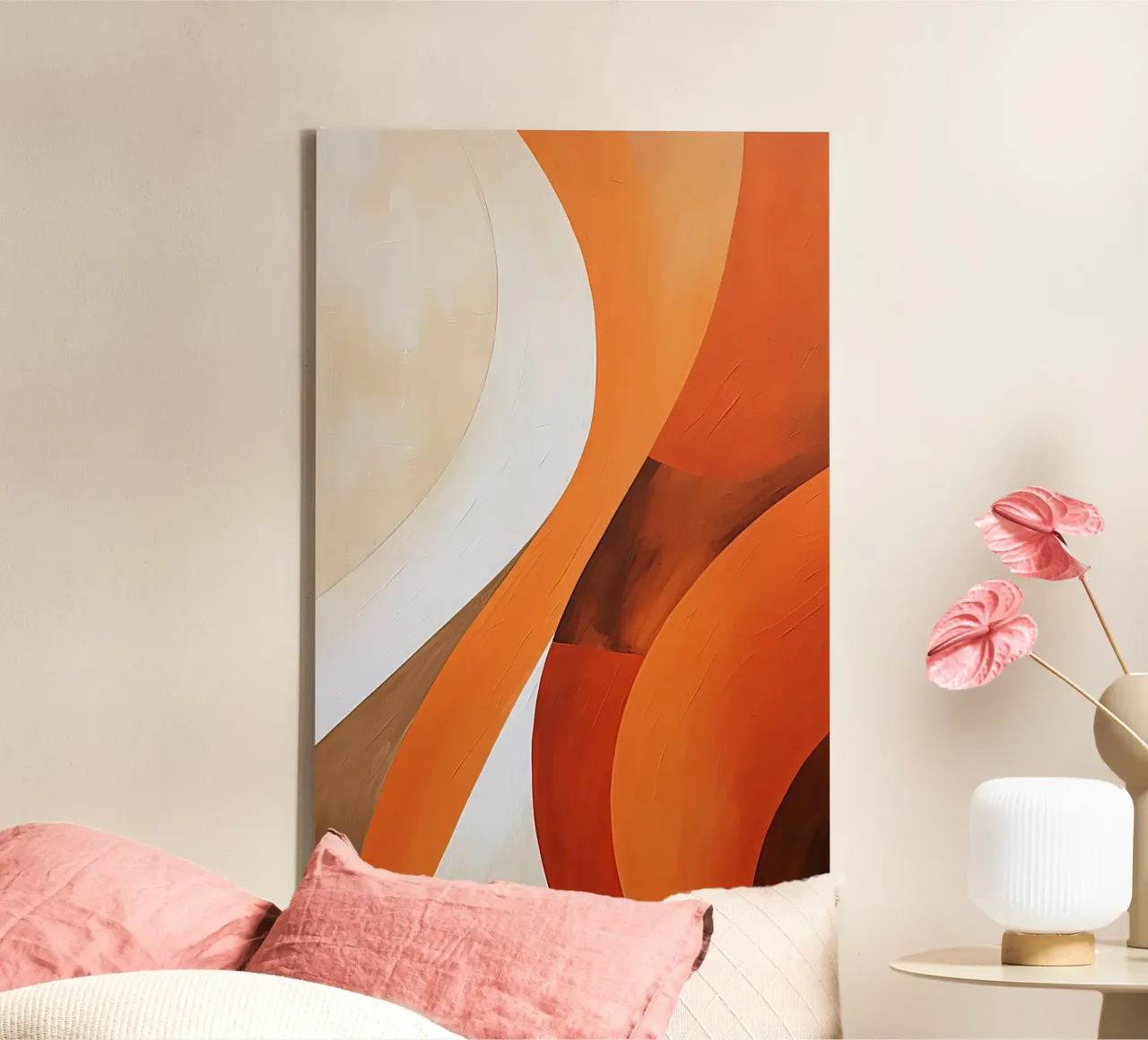 Orange and red canvas by Imagine