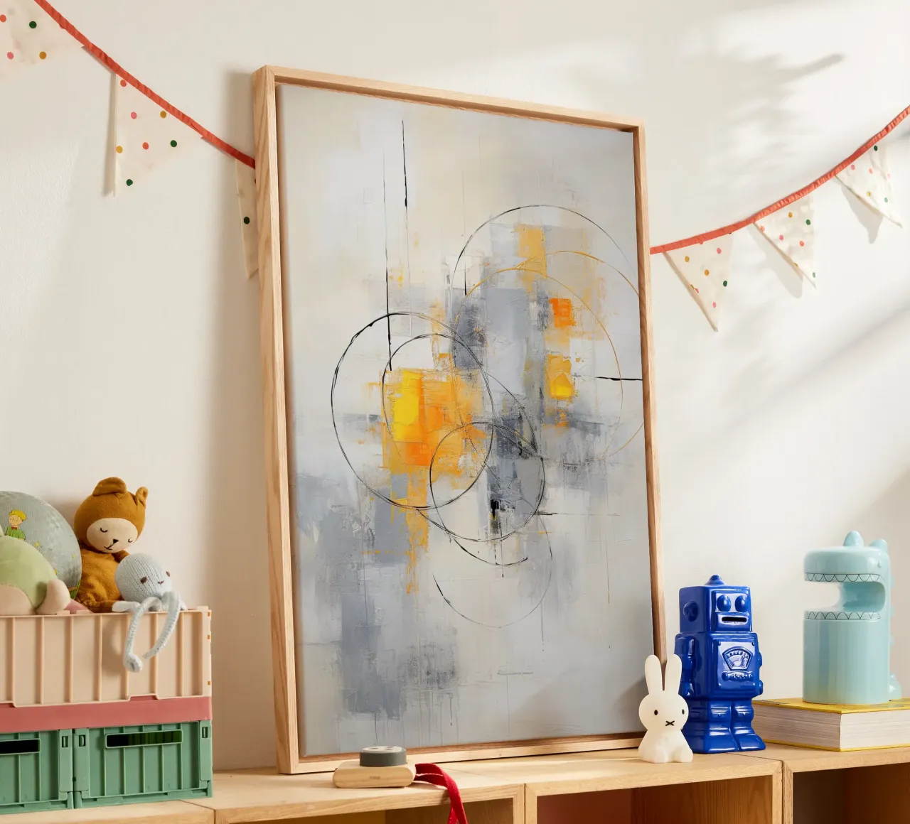 Abstracte circles canvas by Imagine