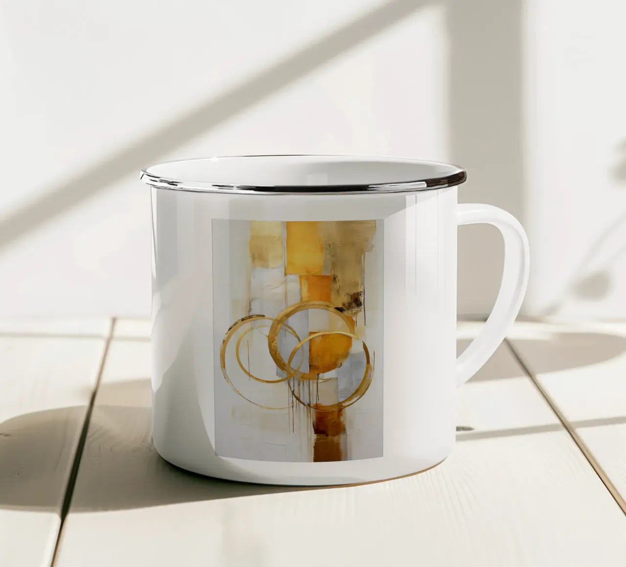 Cerchi d'oro tazza in smalto da Imagine