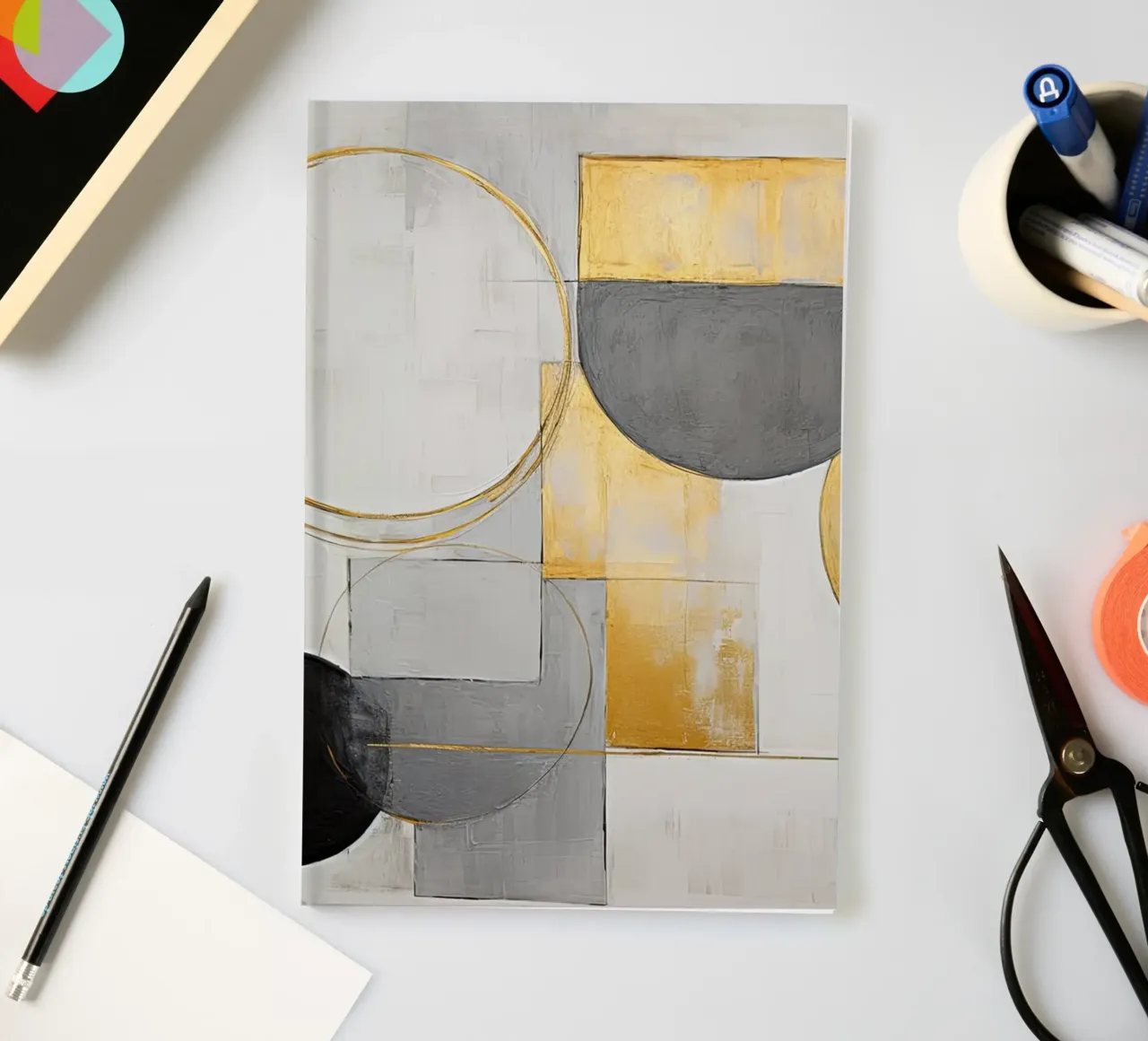 Formes de base abstraites carnet de notes de Imagine