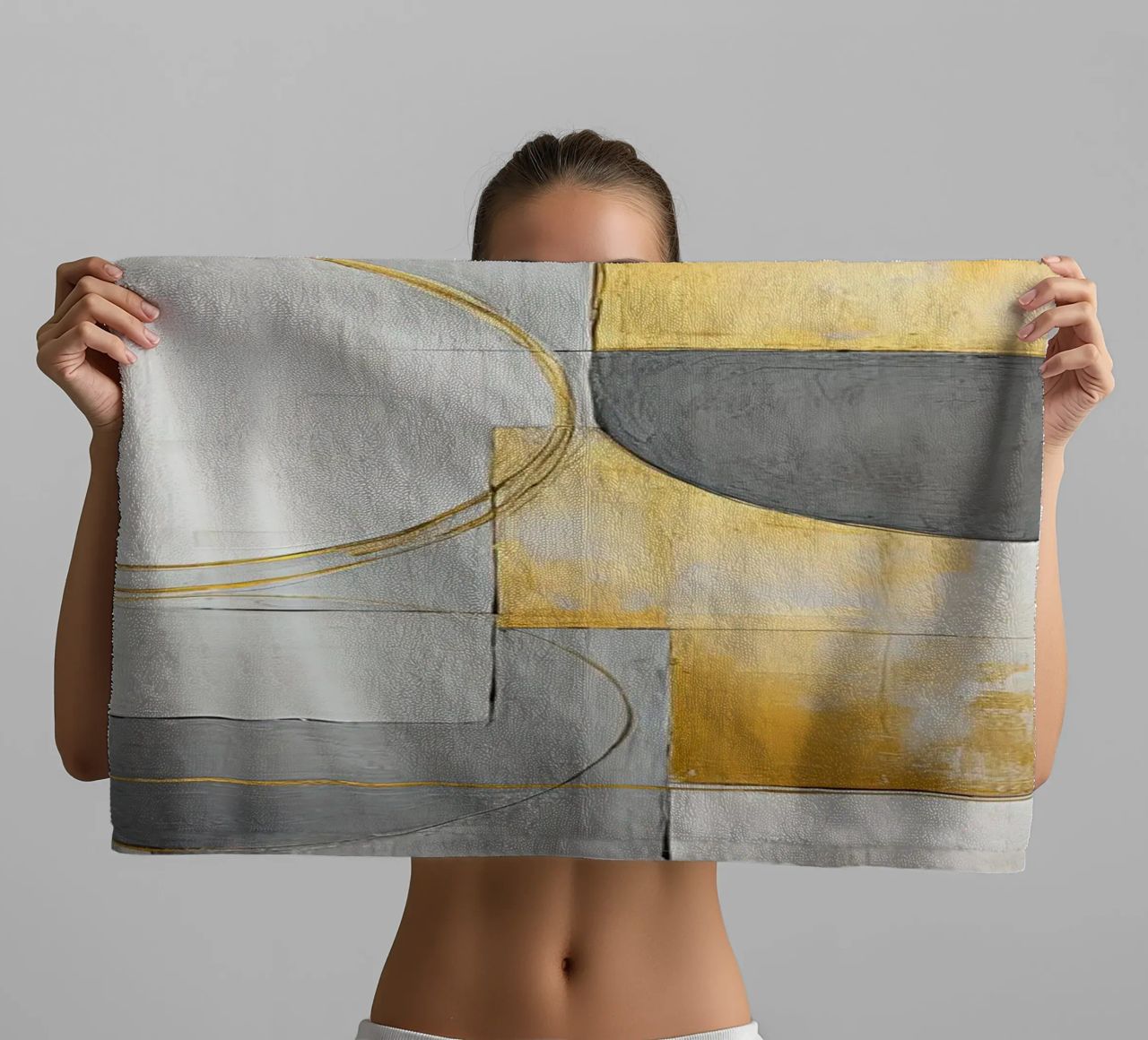 Abstract basic shapes towel by Imagine