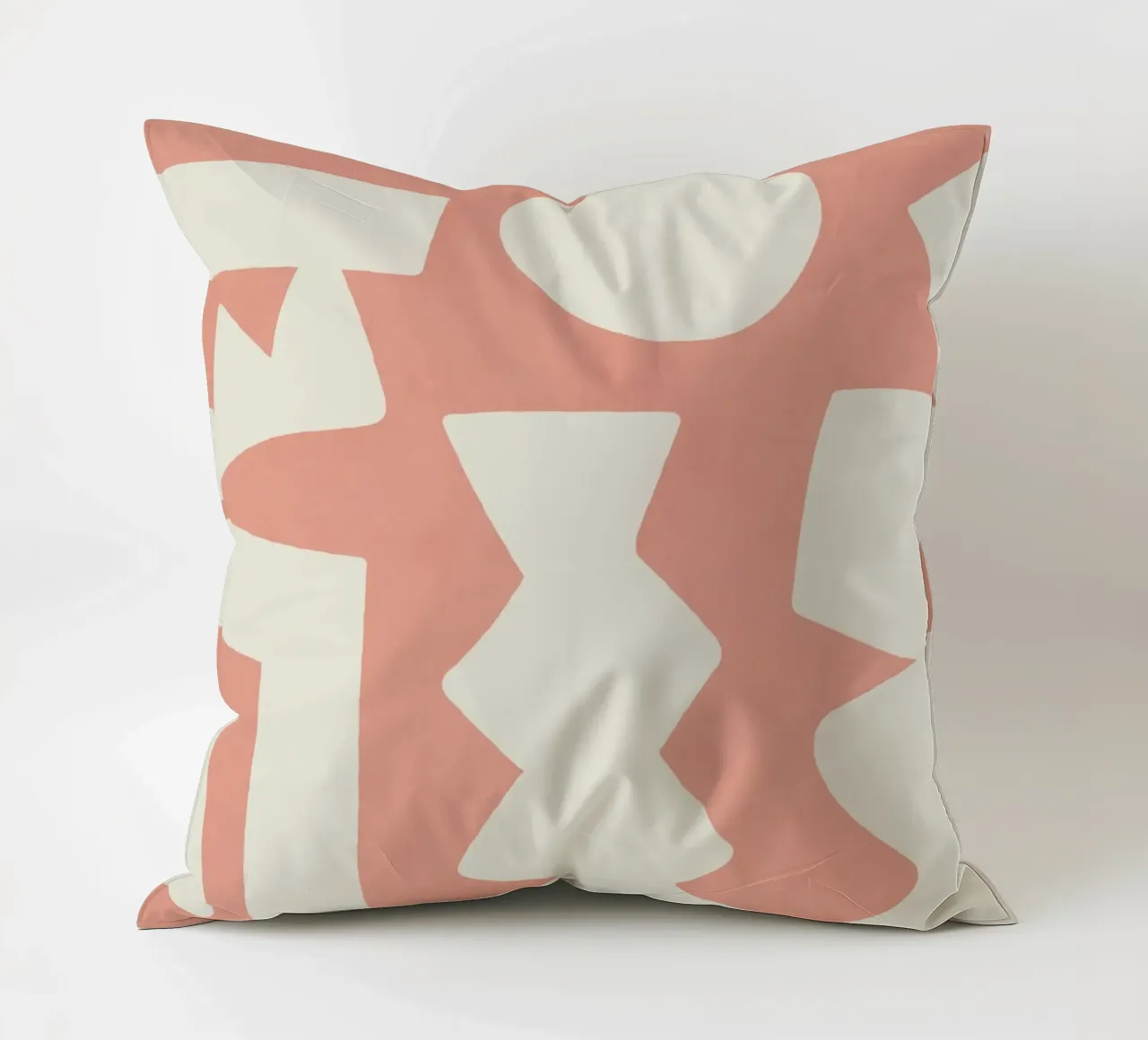 Forme grafiche astratte primitive - Blush Pink cuscino da MoonlightPrint