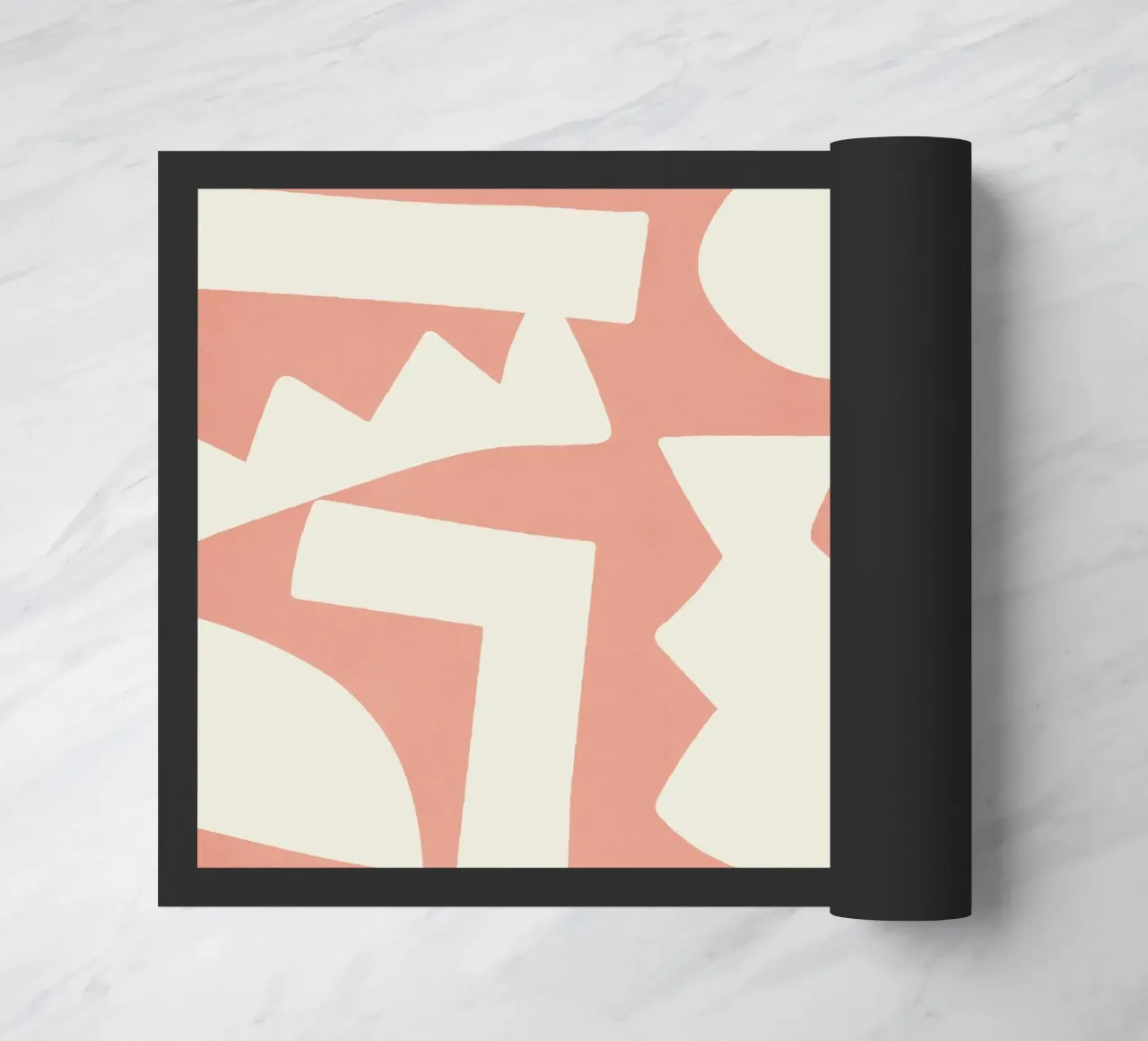 Forme grafiche astratte primitive - Blush Pink zerbino da MoonlightPrint