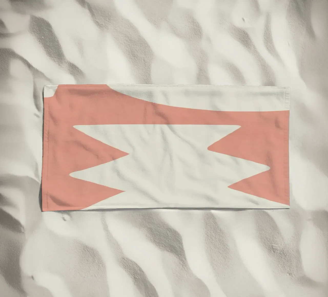Forme grafiche astratte primitive - Blush Pink telo mare da MoonlightPrint
