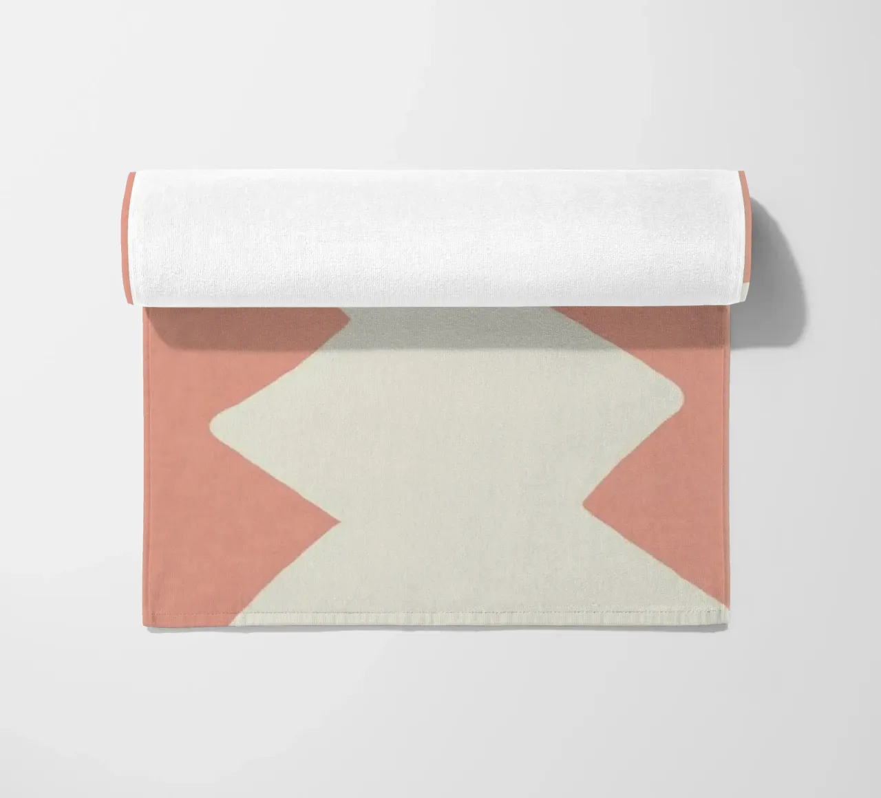 Forme grafiche astratte primitive - Blush Pink telo mare da MoonlightPrint