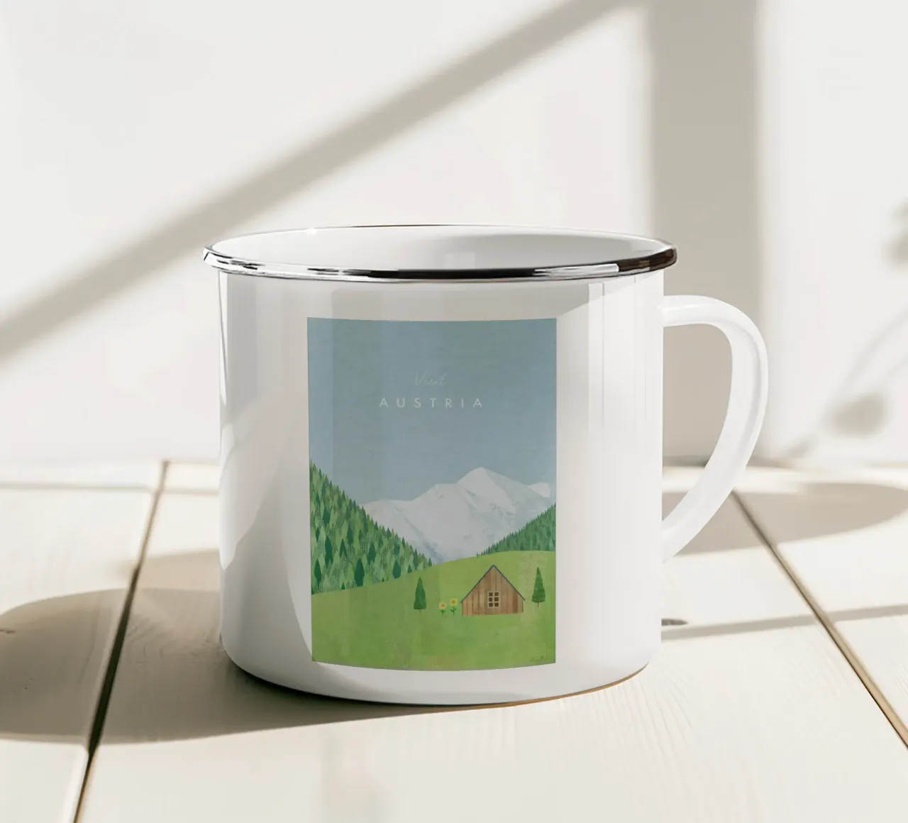 Austria tazza in smalto da Henry Rivers