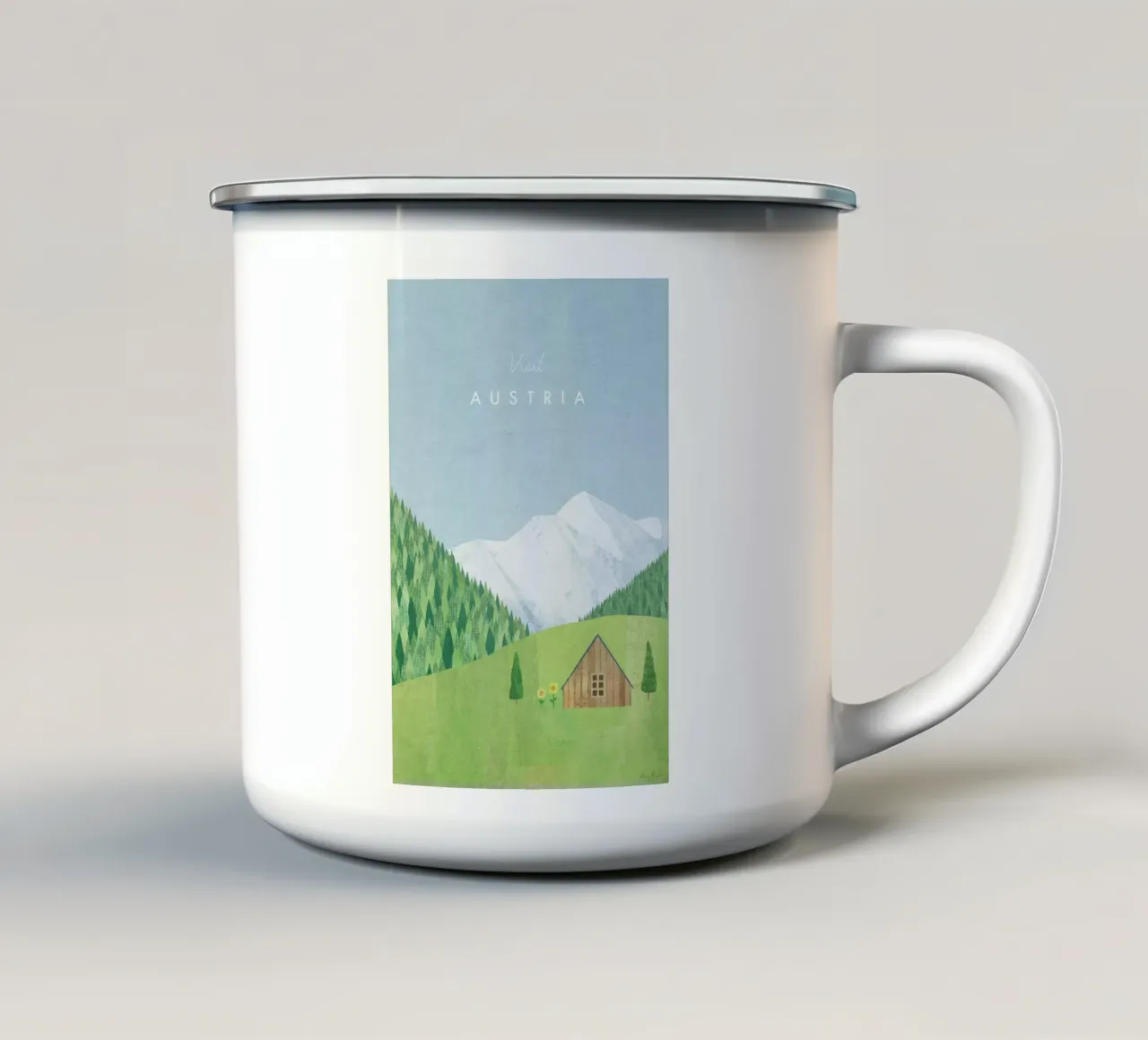 Austria tazza in smalto da Henry Rivers