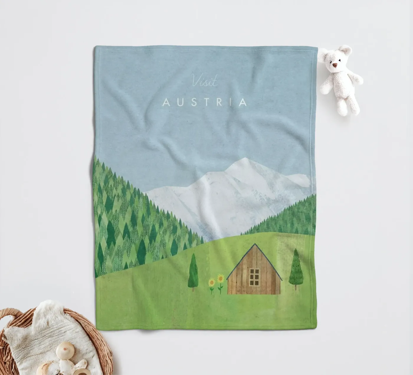 Austria fleecedeken van Henry Rivers