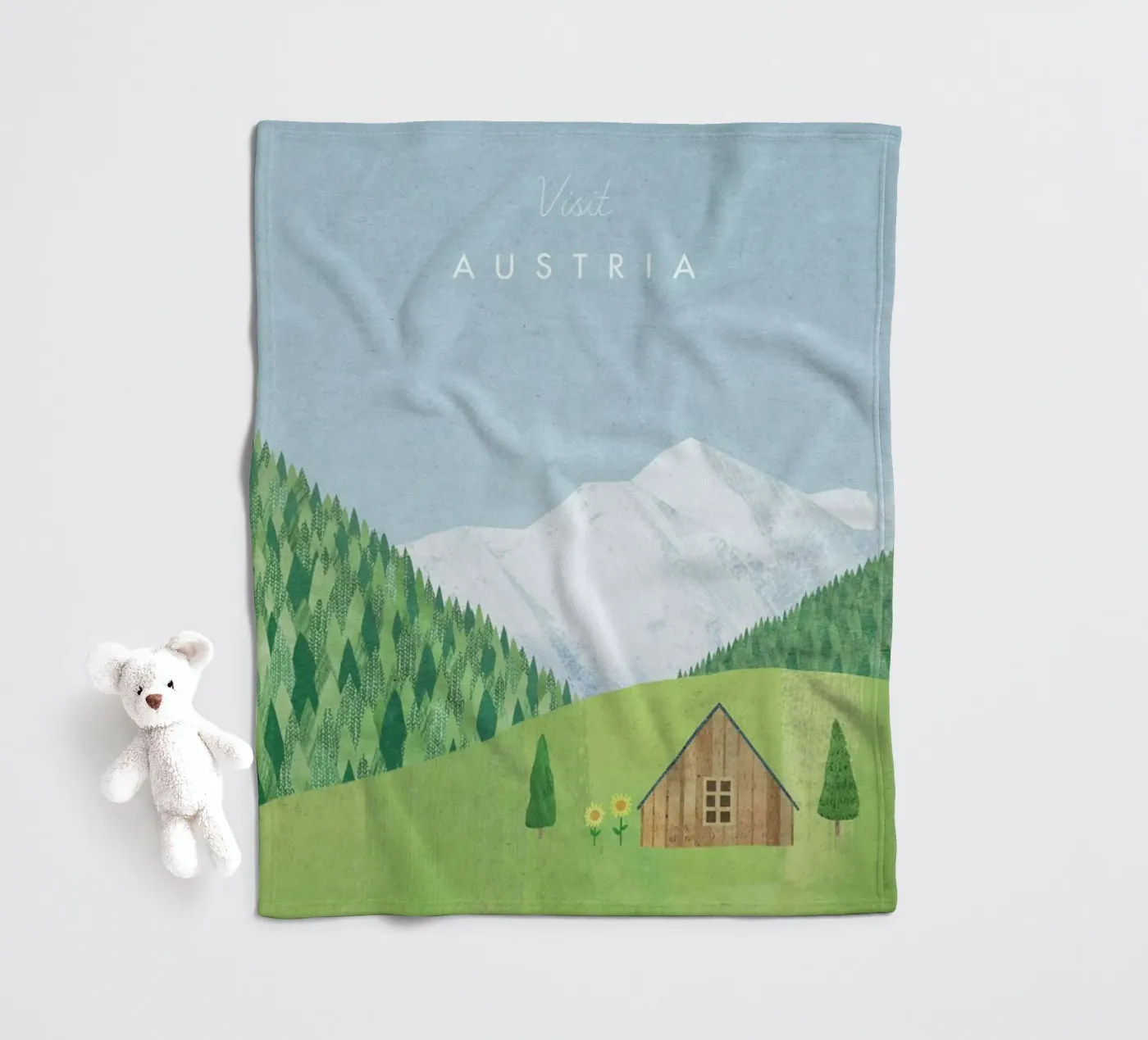 Austria fleecedeken van Henry Rivers