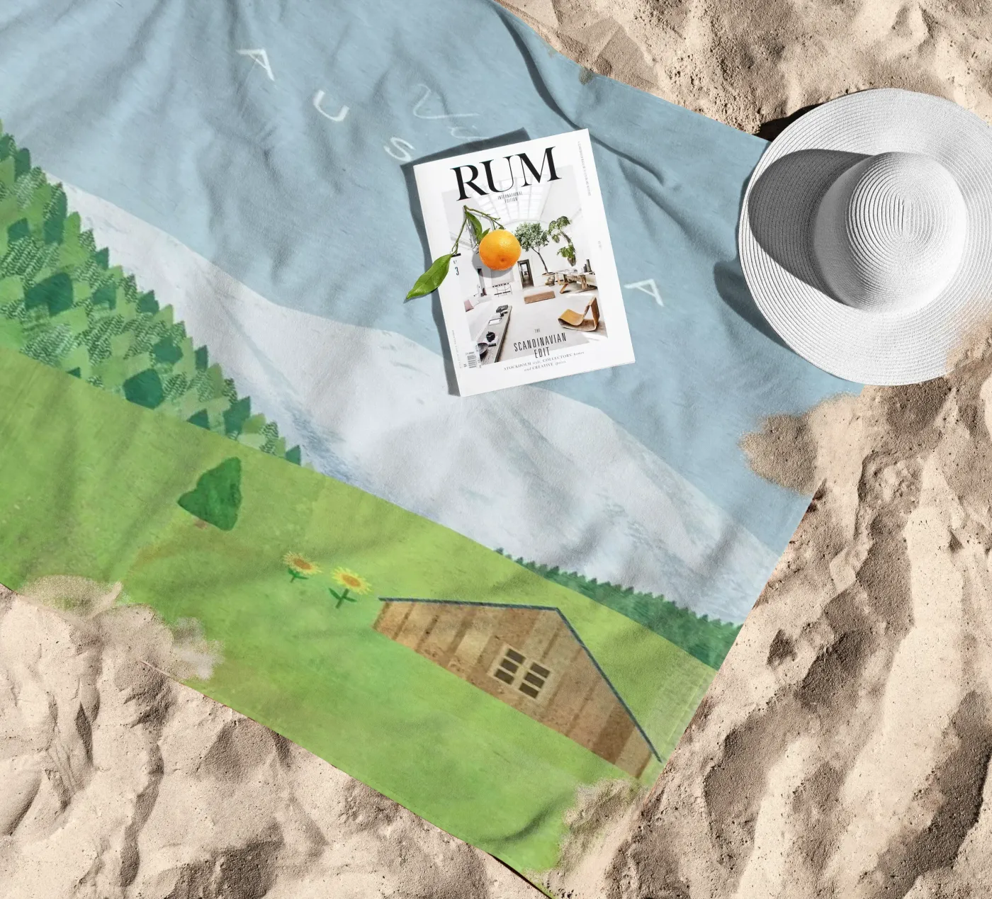 Austria Strandtuch von Henry Rivers